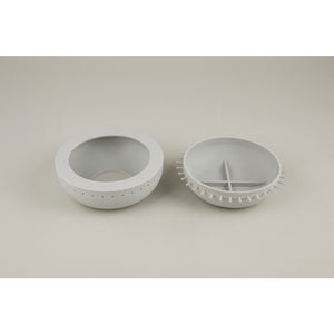 Silikon Gießform Schale 18cm mit Lochrand ø 18cm x H 6cm