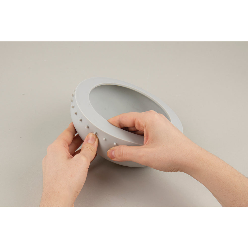 Silikon Gießform Schale 18cm mit Lochrand ø 18cm x H 6cm