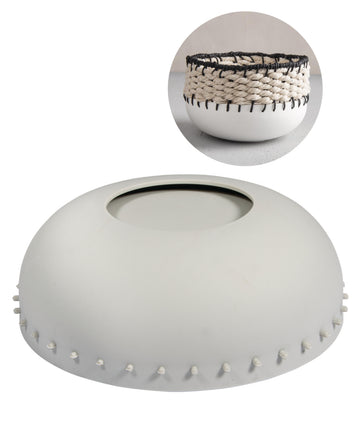 Silikon Gießform Schale 18cm mit Lochrand ø 18cm x H 6cm