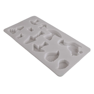 Silikon Gießform Pilze & Co. 14,5x26x1,5cm 11 Formen SB-Box 1 Stück