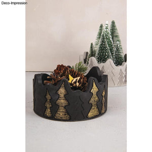 Rayher Silikon Gießform Schale Tannenbäume ø 15cm x H 8cm