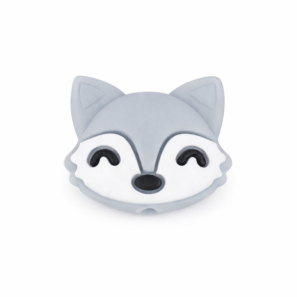 Silikonperle Fuchs  29x24x7mm 1 Stück