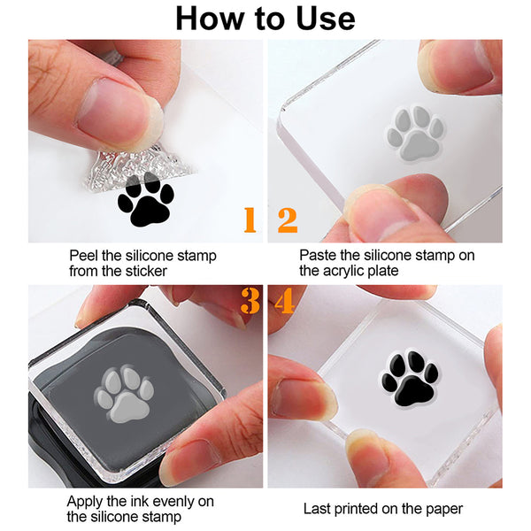 Silikonstempel-Set  Hundegeburtstag 15x15cm 10-teilig