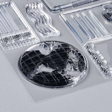 Silikonstempel-Set Travel the World 14,4x17,4cm 15-teilig