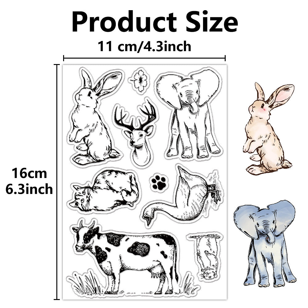 Silikonstempel Clear Stamp Tieremotive 11x16x0,3cm