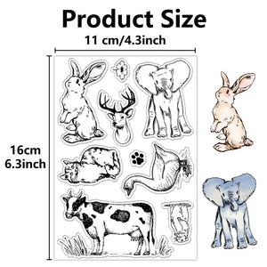 Silikonstempel Clear Stamp Tieremotive 11x16x0,3cm