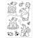 Silikonstempel Gnome mit Marienkäfer-Set 16x11cm 1 Bogen