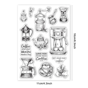 Silikonstempel Kaffeeklatsch Teeparty 16x11cm