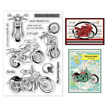 Silikonstempel Motorrad 16x11cm
