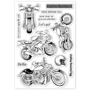 Silikonstempel Motorrad 16x11cm