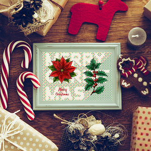 Silikonstempel Weihnachtsstern Merry Christmas 16x11cm 1 Bogen