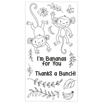 Sizzix™ Stempelset Going Bananas transparent 15 Stück von Catherine Pooler