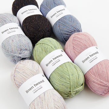 Socks Linen Tweed superwash Sockenwolle 4-fädig 100g 420m
