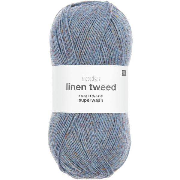 Socks Linen Tweed superwash Sockenwolle 4-fädig 100g 420m