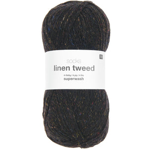 Socks Linen Tweed superwash Sockenwolle 4-fädig 100g 420m