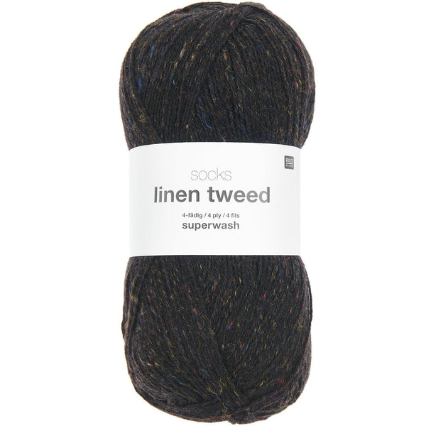 Socks Linen Tweed superwash Sockenwolle 4-fädig 100g 420m