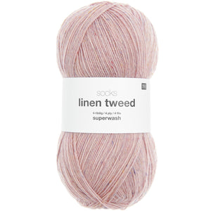 Socks Linen Tweed superwash Sockenwolle 4-fädig 100g 420m