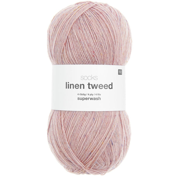 Socks Linen Tweed superwash Sockenwolle 4-fädig 100g 420m