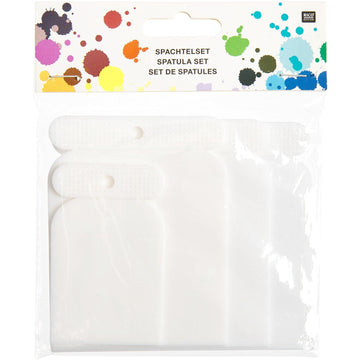 Spachtel Set Kunststoff weiß 4-teilig