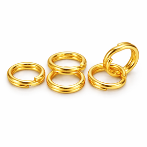 Spaltring Gold 5 mm, 20 Stück