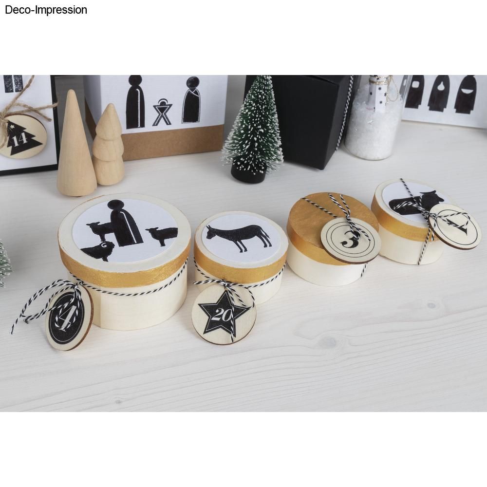 Spanschachteln rund 9cm FSC Mix Credit