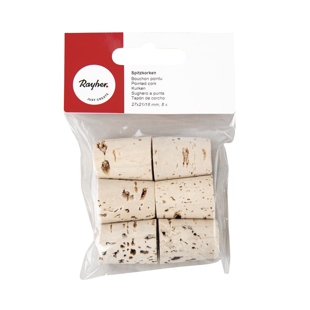 Spitzkorken 27x21/18mm 6 Stück
