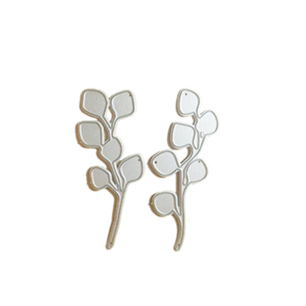 Stanzschablone Eukalyptus 7,8x9,9x0,08cm 2 Stück