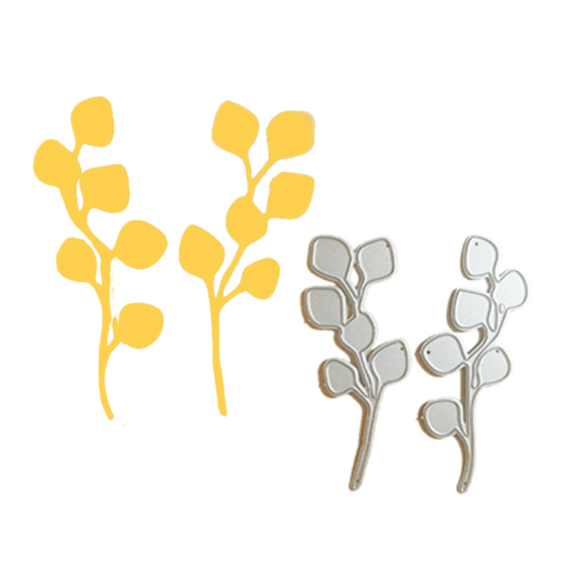 Stanzschablone Eukalyptus 7,8x9,9x0,08cm 2 Stück