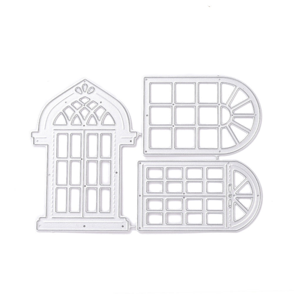 Stanzschablonen-Set Fensterrahmen 3-teilig