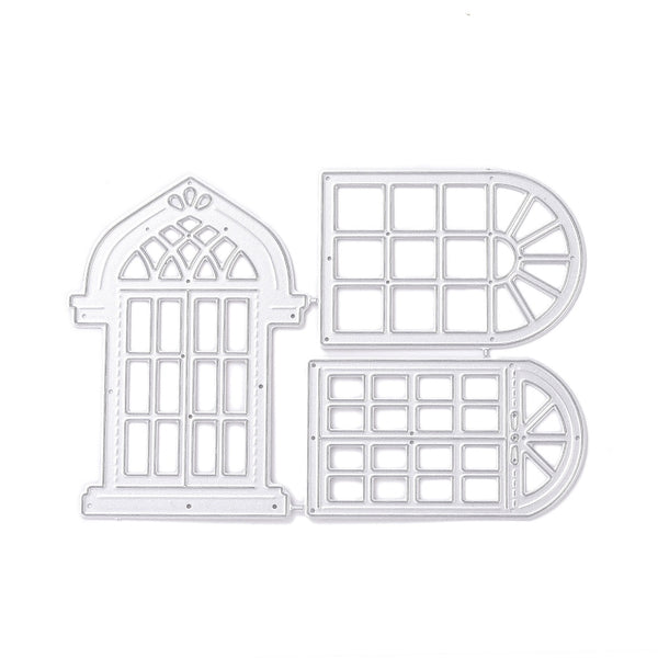 Stanzschablonen-Set Fensterrahmen 3-teilig