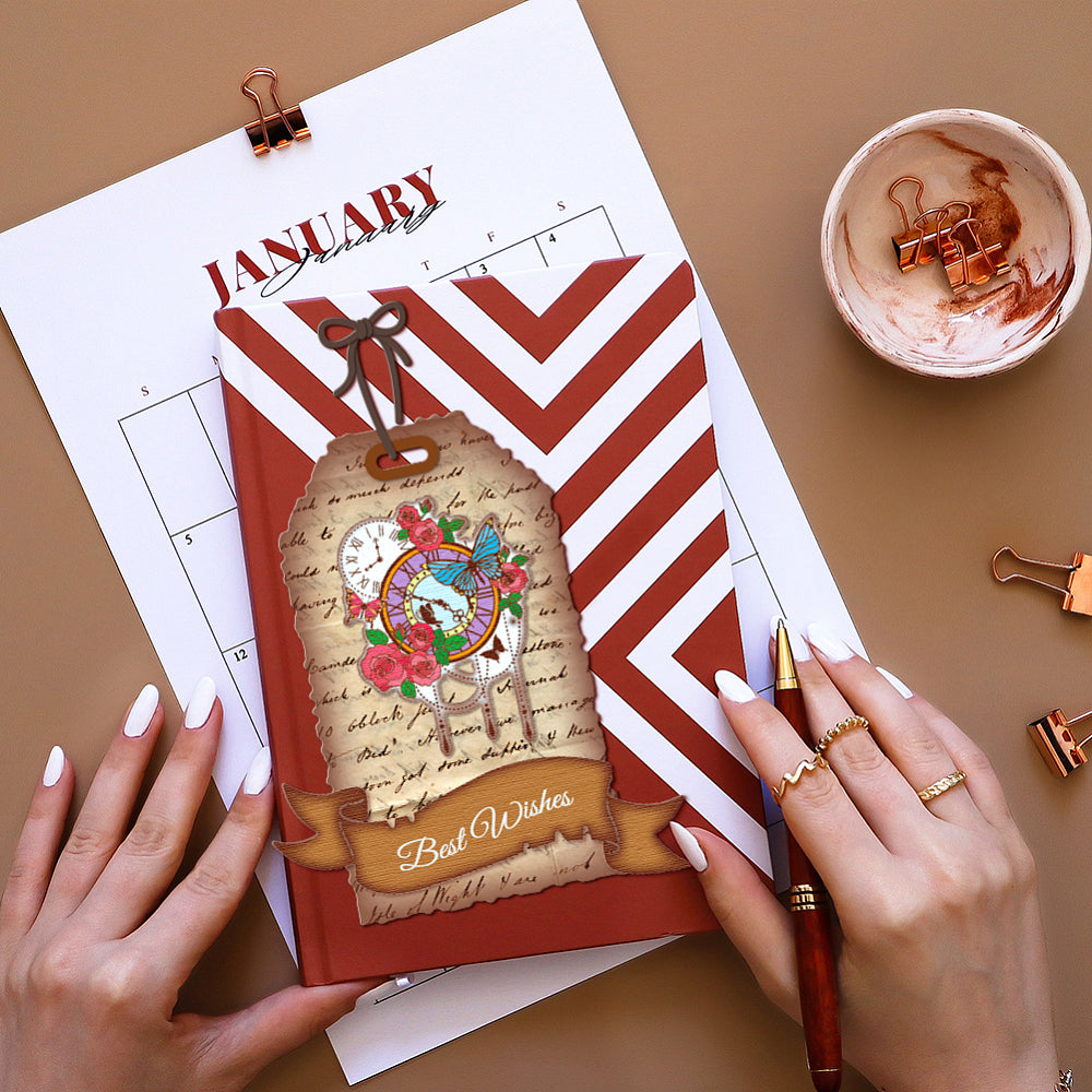 Stanzschablonen-Set Schriftrolle Urkunde Banner 11-teilig