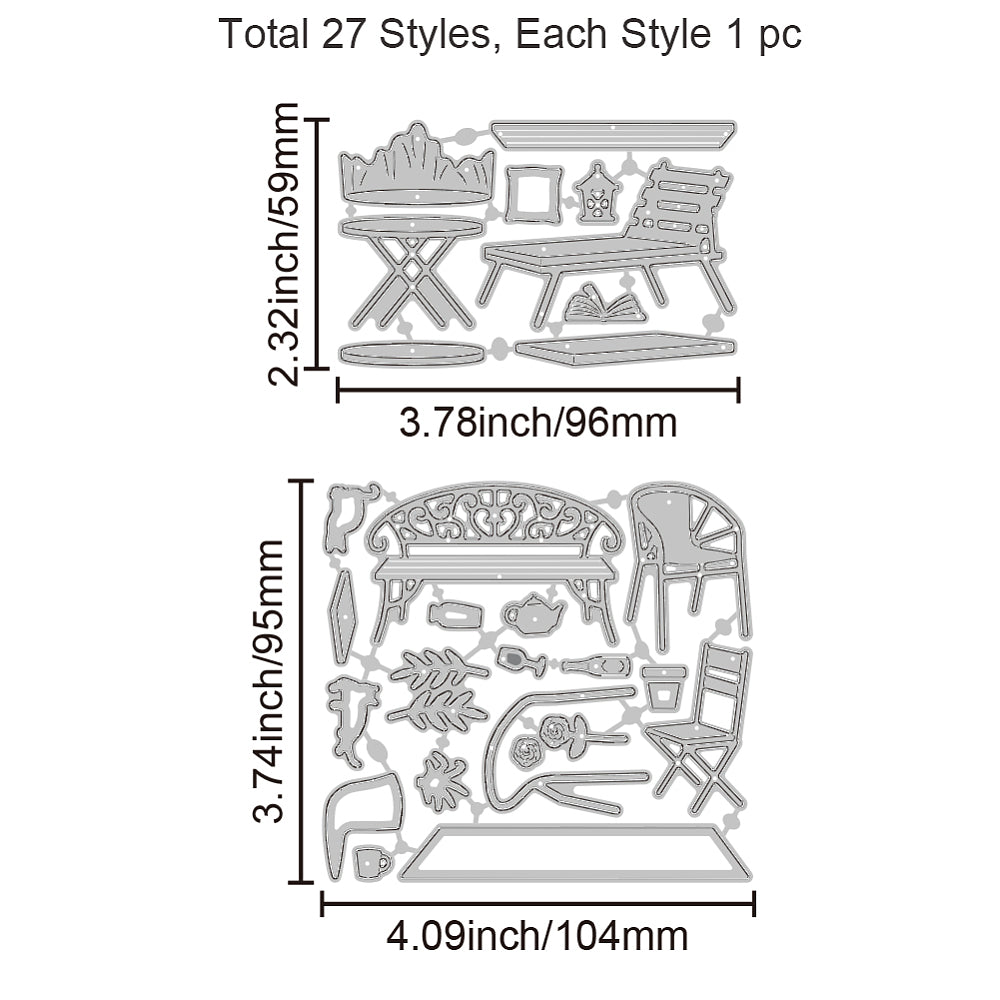 Stanzschablonen Möbel 59-95×96x104mm