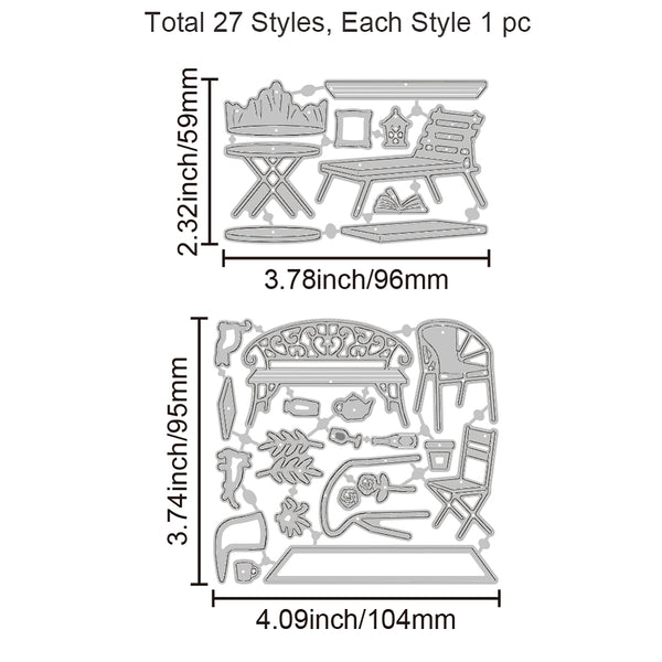 Stanzschablonen Möbel 59-95×96x104mm