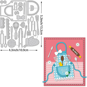 Stanzschablonen Set Küche & Backen 10,9×13,2cm