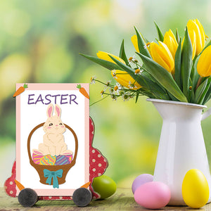 Stanzschablonen Osterhase mit Karotten 8,4x14cm