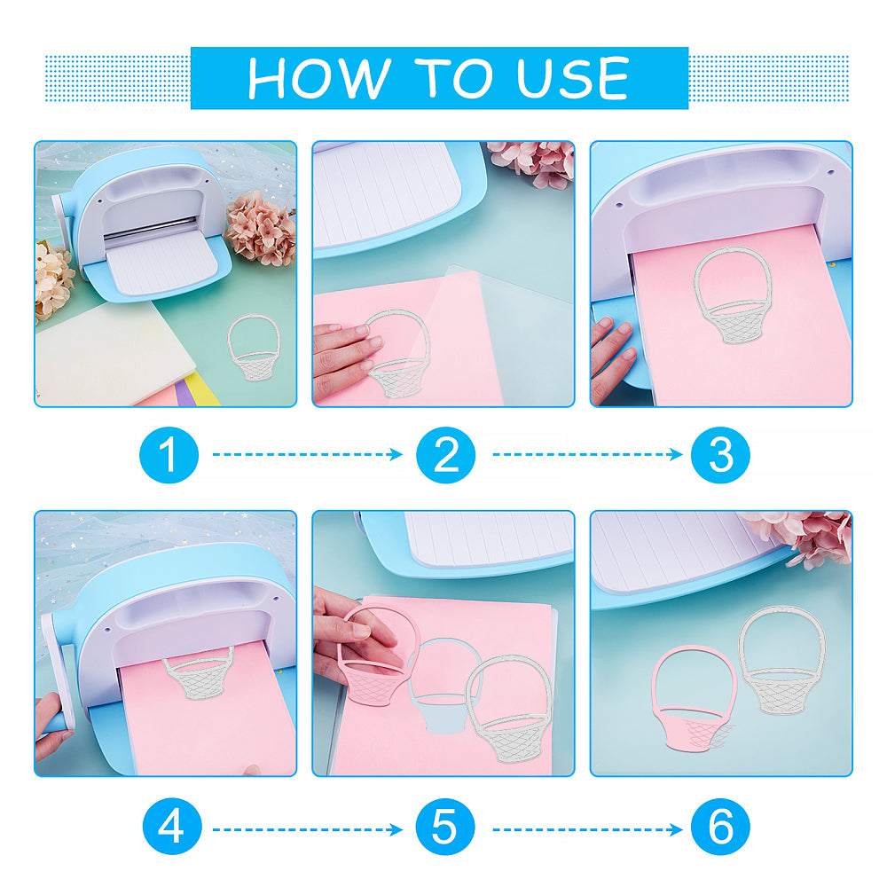 Stanzschablonen Osterhase mit Karotten 8,4x14cm