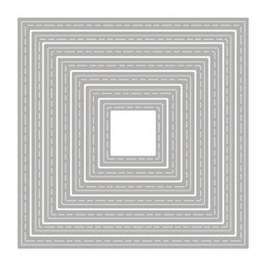 Stanzschablonen Quadrat Steppnaht