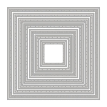 Stanzschablonen Quadrat Steppnaht