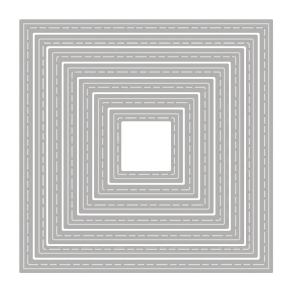 Stanzschablonen Quadrat Steppnaht