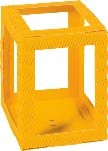 Laternenform viereckig 3D-Wellpappe 13,5x18cm per Stück