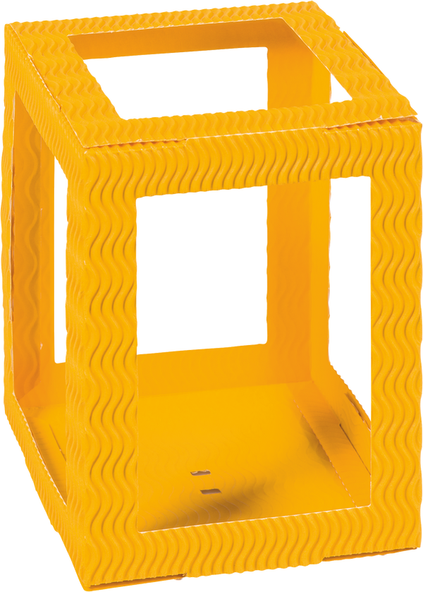 Laternenform viereckig 3D-Wellpappe 13,5x18cm per Stück