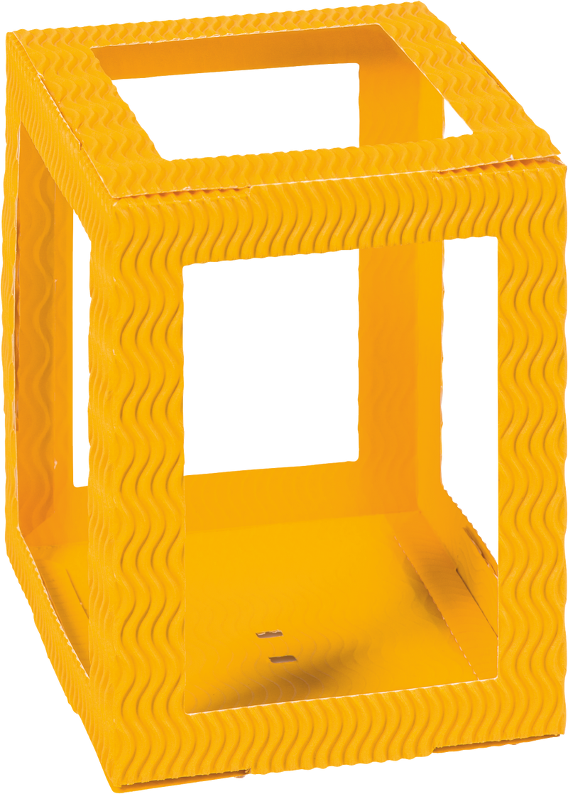 Laternenform viereckige 3D-Wellpappe, 13,5x18cm pro Stück