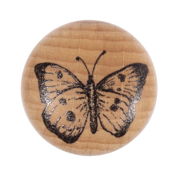 Stempel Schmetterling mit Holzgriff 3cm ø