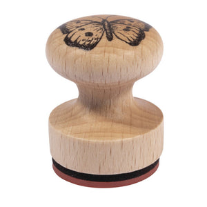 Stempel Schmetterling mit Holzgriff 3cm ø