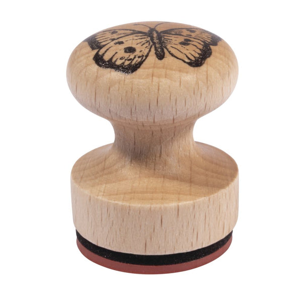 Stempel Schmetterling mit Holzgriff 3cm ø