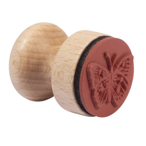 Stempel Schmetterling mit Holzgriff 3cm ø