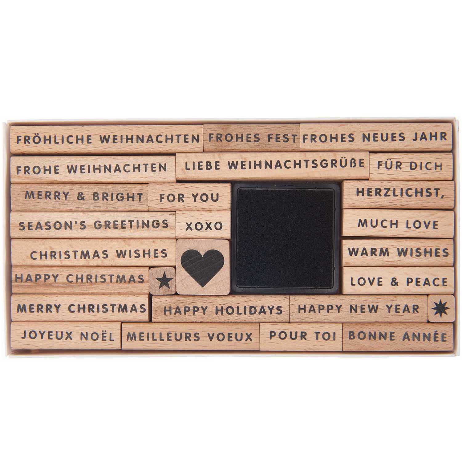 APER POETRY XL-STEMPELSET MERRY CHRISTMAS 27TEILIG