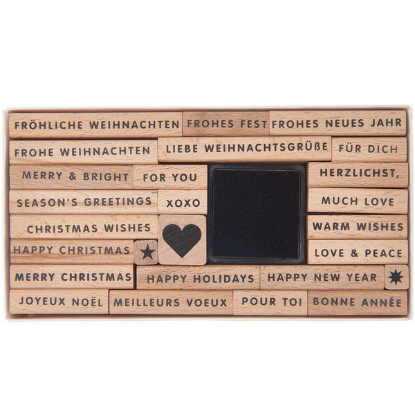 APER POETRY XL-STEMPELSET MERRY CHRISTMAS 27TEILIG