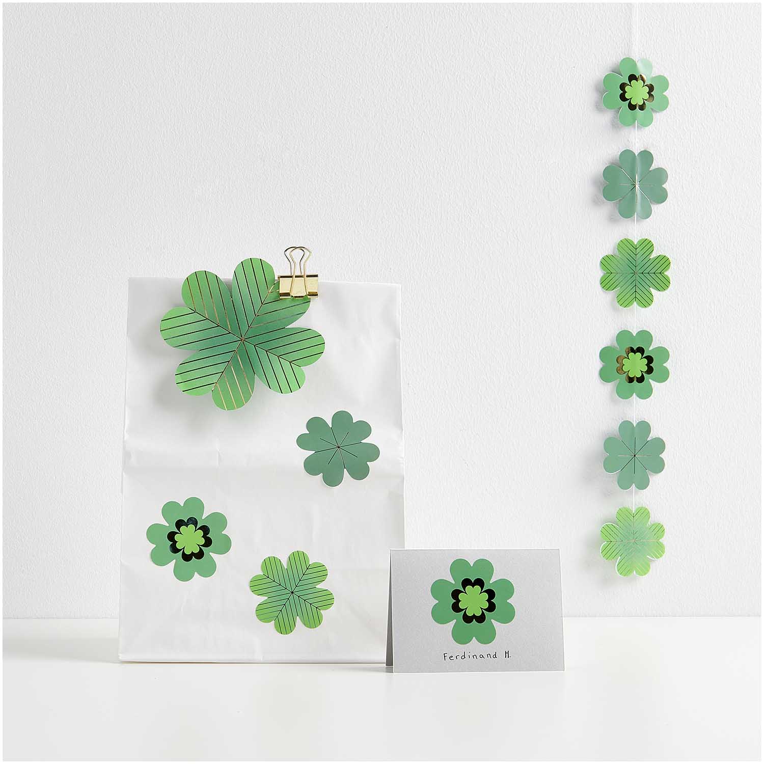 Aufkleber Glücksklee 100Stk 5cm