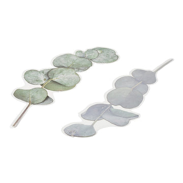 Sticker wasserfest Eucalyptus grün 200~203x46~81x0,1 mm 6 Stück